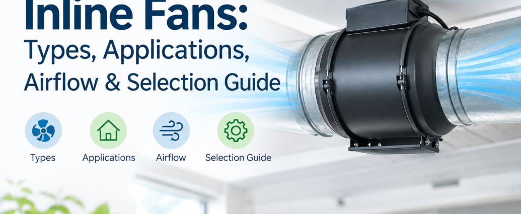 Inline fan ventilation system