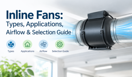 Inline fan ventilation system