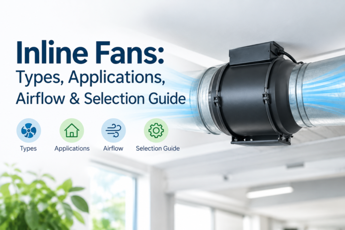 Inline fan ventilation system